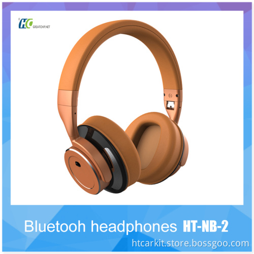 HT-NB2 Bluetooth Earpiece over ear best noise cancelling Wireless Headphones for wholesale